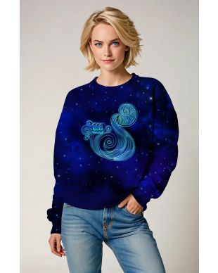 Aquarius Guardian Cool Blue Galaxy Unisex Sweatshirts