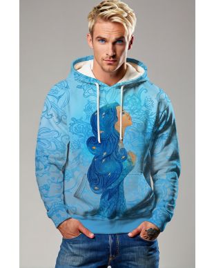 Aquarius Guardian Goddess Helen Blue Hoodie for All