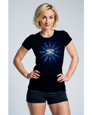 Aquarius Zodiac Wheel Unisex Blue T-Shirts