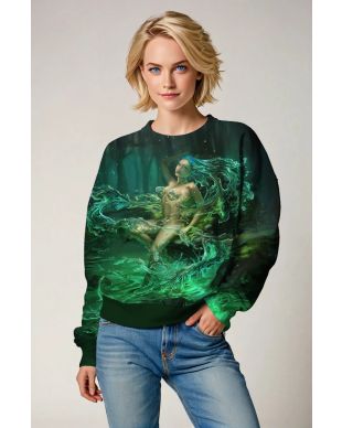 Mythical Aquarius Forest Green Unisex Sweatshirts