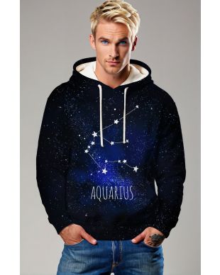Aquarius Starlight Purple Hoodie for All