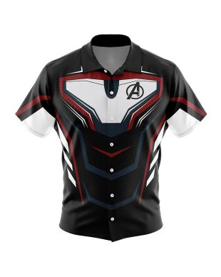 Avengers Marvel Button Up Hawaiian Shirt