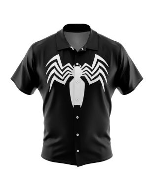 Venom Marvel Comics Button Up Hawaiian Shirt
