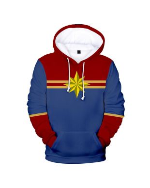 Marvel Carol Danvers Pullover Marvel Inspired Hoodie