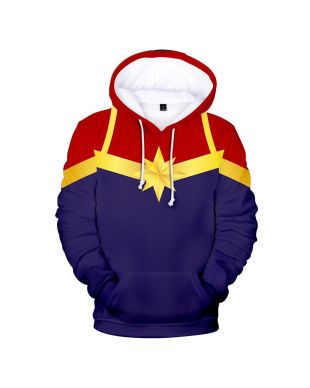 Marvel Carol Danvers Pullover Marvel Inspired Hoodie Comfort Wear