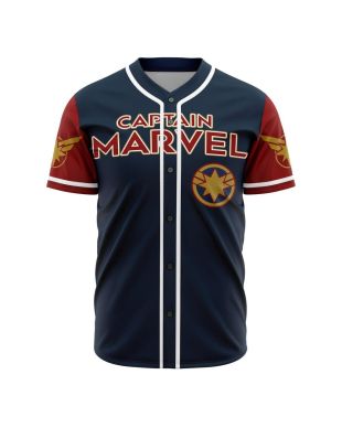 Captain Marvel Marvel Baseball Jersey