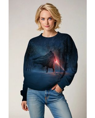 Dark Blue Galactic Warrior Sweatshirt
