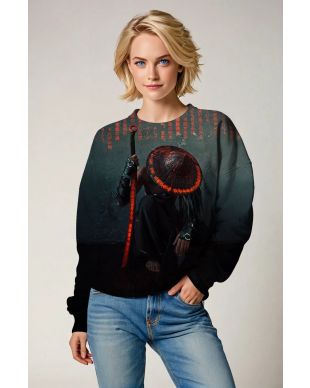 Dark Samurai Warrior Graphic Sweatshirt