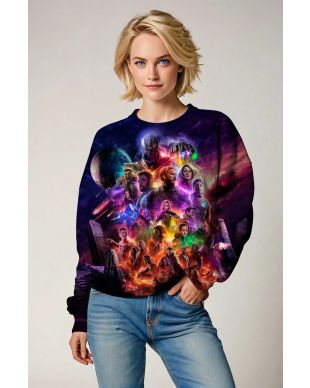  Dark Purple Avengers Universe Sweatshirt