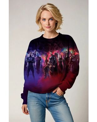 Black and Red Avengers Team Sweatshirt