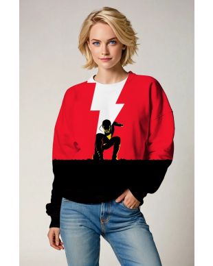 Hero Streak Streetwear – Red & Black Sweatshirt