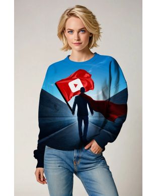 Road to Glory Streetwear – Artistic Blue Hoodie