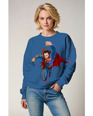 Blue Flying Superman Crewneck Sweatshirt – Timeless Hero Wear