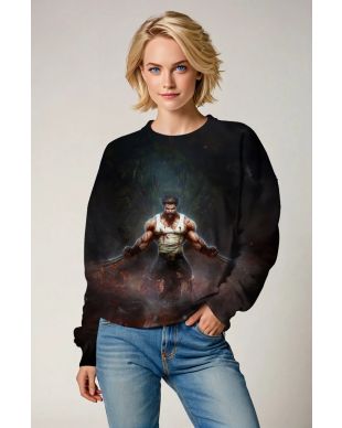 Black Wolverine Crewneck Sweatshirt – Classic Hero Comfort