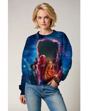 Blue WandaVision Crewneck Sweatshirt