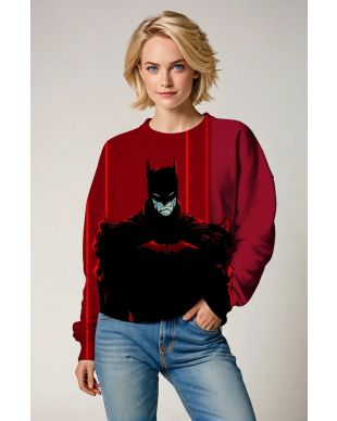 Red Batman Crewneck Sweatshirt