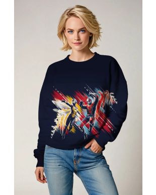 Dark Blue Ant-Man & Wasp Sweatshirt – Vibrant Hero Energy