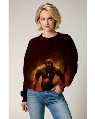 Blood Red Wolverine Crewneck – Untamed Power