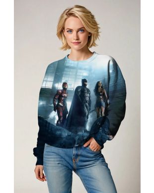 Justice League United Crewneck Sweatshirt – Urban Blue Vibe