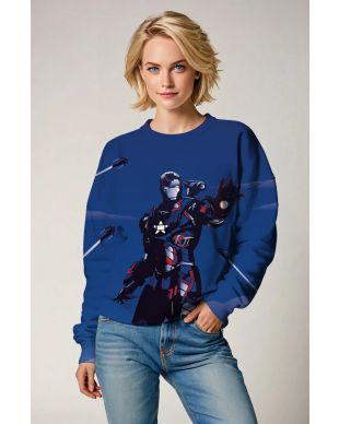 Blue Iron Hero Graphic Sweatshirt – Tactical Armor Style