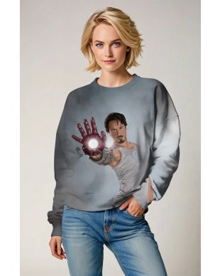 Gray Iron Legend Sweatshirt – Stark Reactor Core Edition