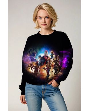 Black Marvel Heroes Sweatshirt – Hero Crossover Explosion