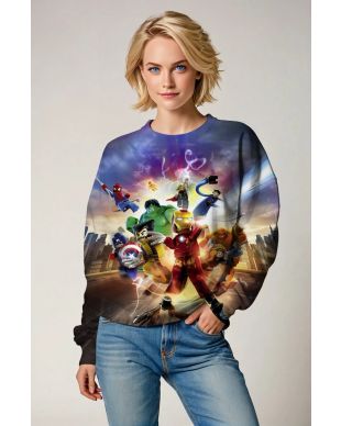 Multicolor LEGO Superhero Sweatshirt – Blockbuster Team-Up