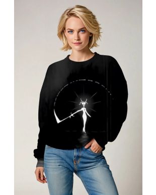 Dark Soul Hunter Sweatshirt – Ethereal Monochrome Vision