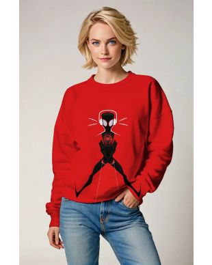 Red Heroic Threads Crewneck Sweatshirt – Graphic Web Style
