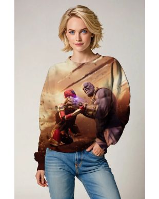 Endgame Struggle – Sand Brown Crewneck Sweatshirt