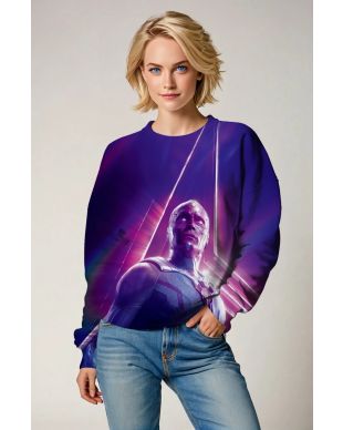 Avengers Inspired Vision Purple Cosmic Sweatshirt