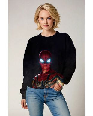 Marvel’s Iron Spider Crewneck Sweatshirt – Red & Gold Hero