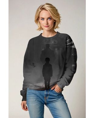 Shadowed Path Crewneck Sweatshirt – Misty Street Mood