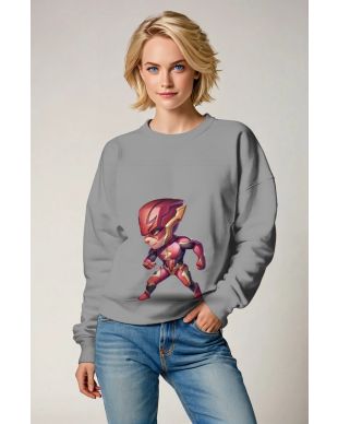 Chibi Flash Crewneck – Tiny Lightning Bolt