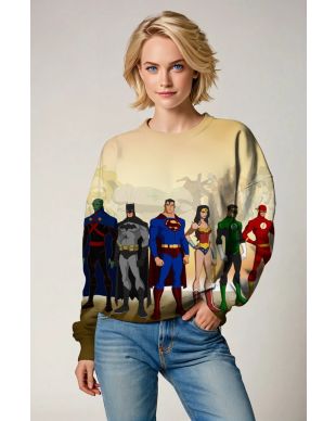Justice League Animated Crewneck – United Heroes