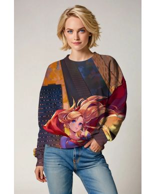 Supergirl City Glow Crewneck Sweatshirt