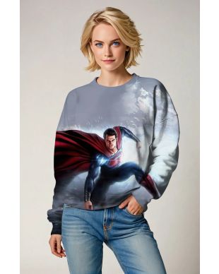 Flight of Steel – Grey Superman Sweatshirt
