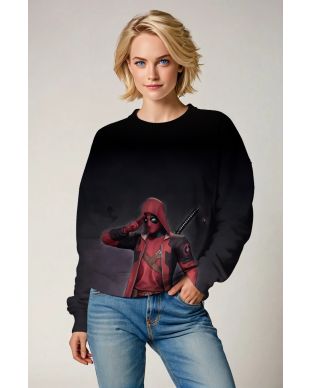 Silent Boom Crewneck – Red Assassin Energy Sweatshirt