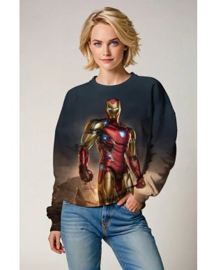 Stark Legacy Crewneck – Hero’s Resolve Gold & Red Sweatshirt