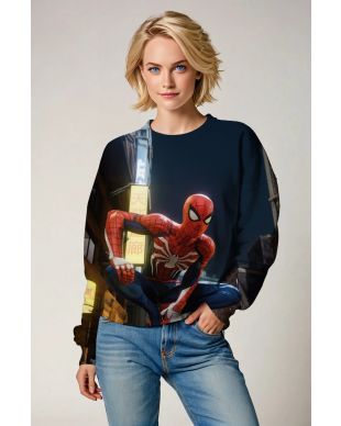 City Watch Spider Sweatshirt – Web Guardian in the Alley