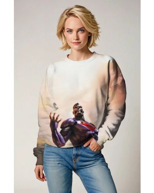 Mecha Superman Steel Surge Sweatshirt – Sunset Hybrid Force