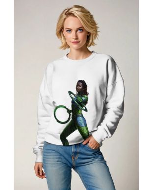 White Black Panther Crewneck Sweatshirt