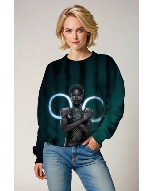 Black Panther Dark Green Crewneck Sweatshirt