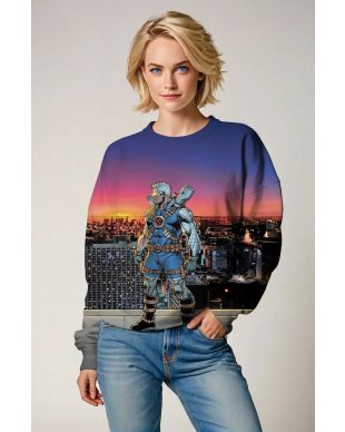 Blue & Gray Nathan Summers Crewneck Sweatshirt – Marvel Hero Edition