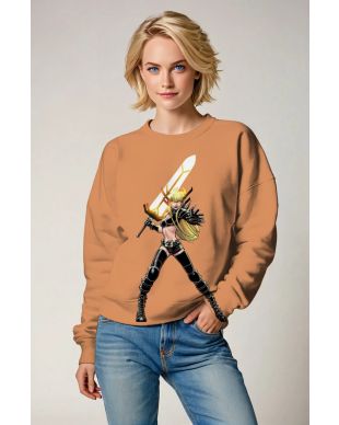 Illyana Rasputin / Magik Camel Brown Crewneck Sweatshirt