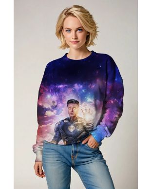 Ikaris Cosmic Blue Crewneck Sweatshirt