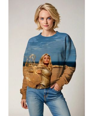 Embrace the power of Thena with this cozy and stylish crewneck sweatshirt.