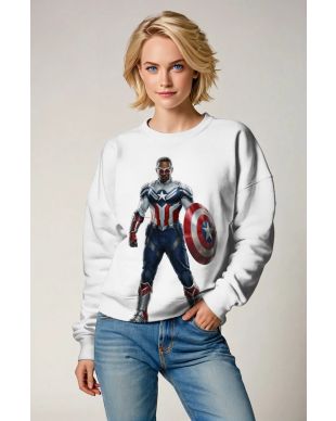 Show off your loyalty to the new Captain America with this Sam Wilson Sweatshirt