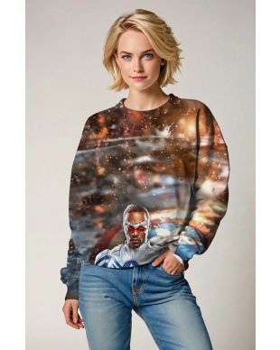 off your loyalty to the new Captain America with this Sam Wilson Sweatshirt