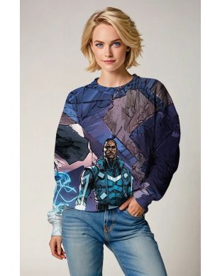 Adam Brashear / Blue Marvel Sweatshirt - Heroic Blue Edition